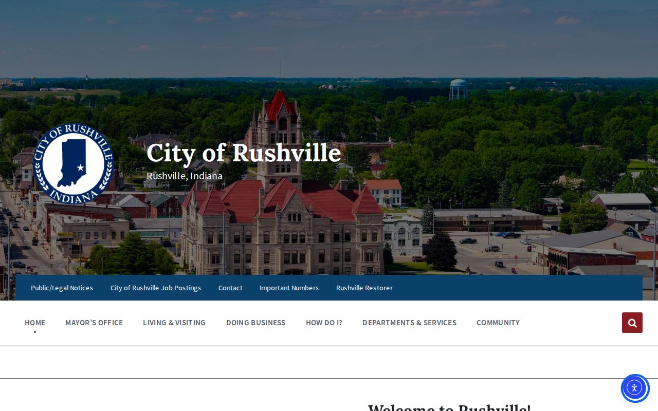 Rushville court docket search and official city context
