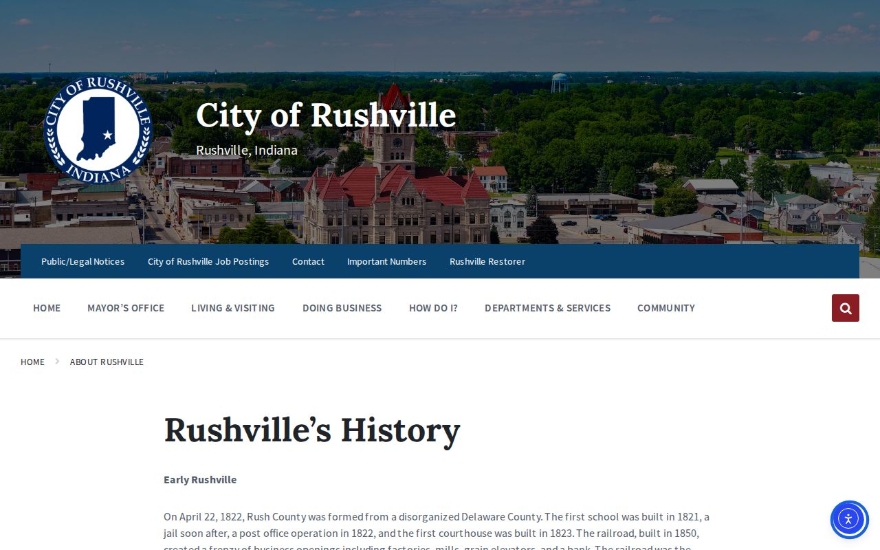 Rushville court docket history and courthouse context